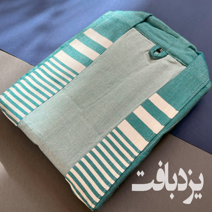 حوله تن پوش نخی یزدی رنگ سبزکله غازی
