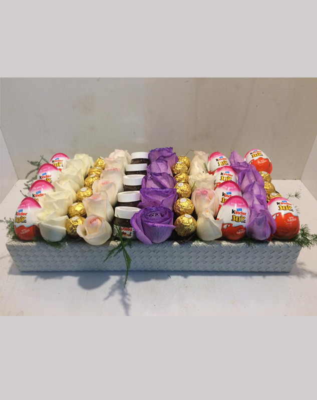 باکس گل چرمی مستطیل کد 422