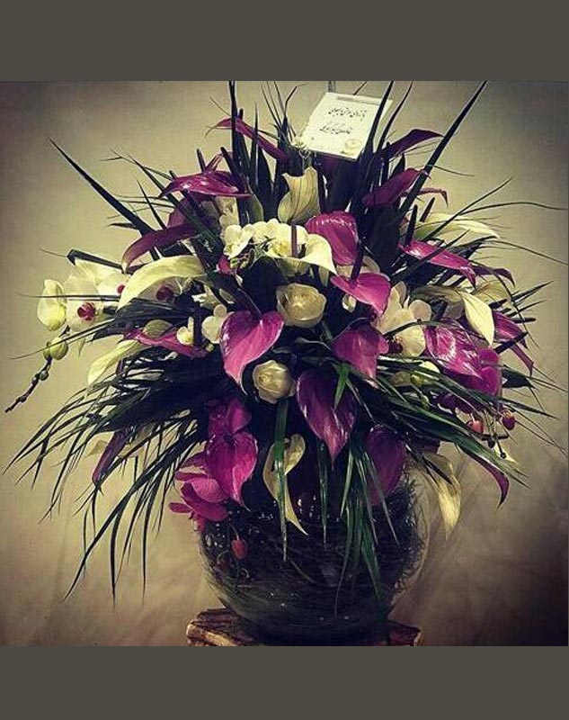 جام گل شیشه ای کد 622