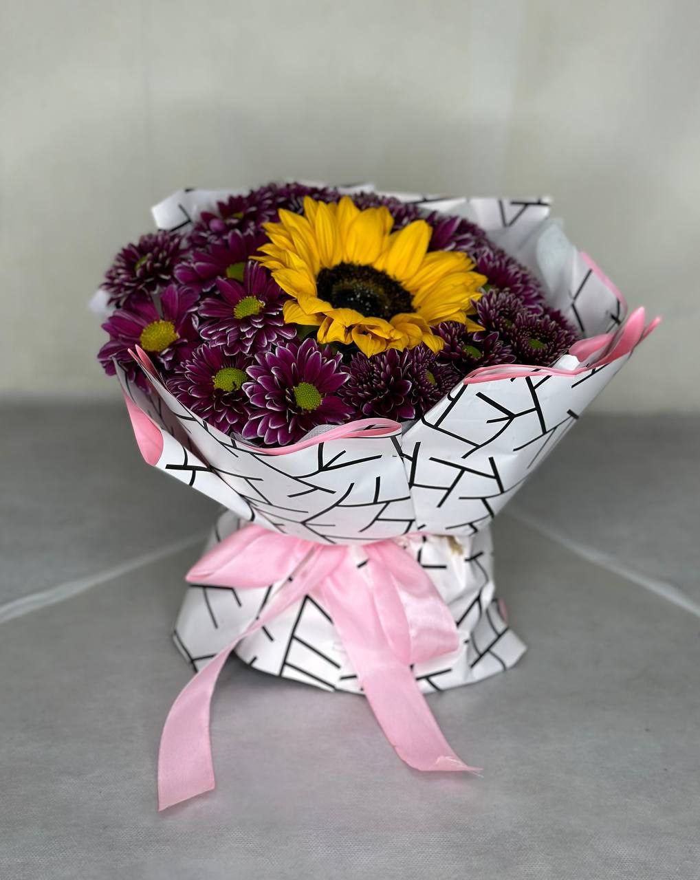 باکس گل مینیمال طرح سایه