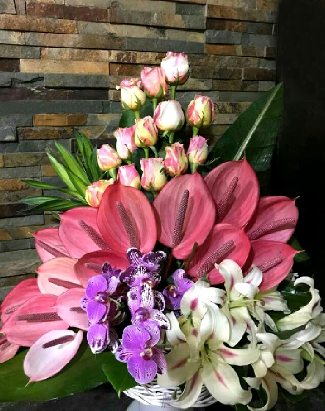 سبد گل یکطرفه کد 645