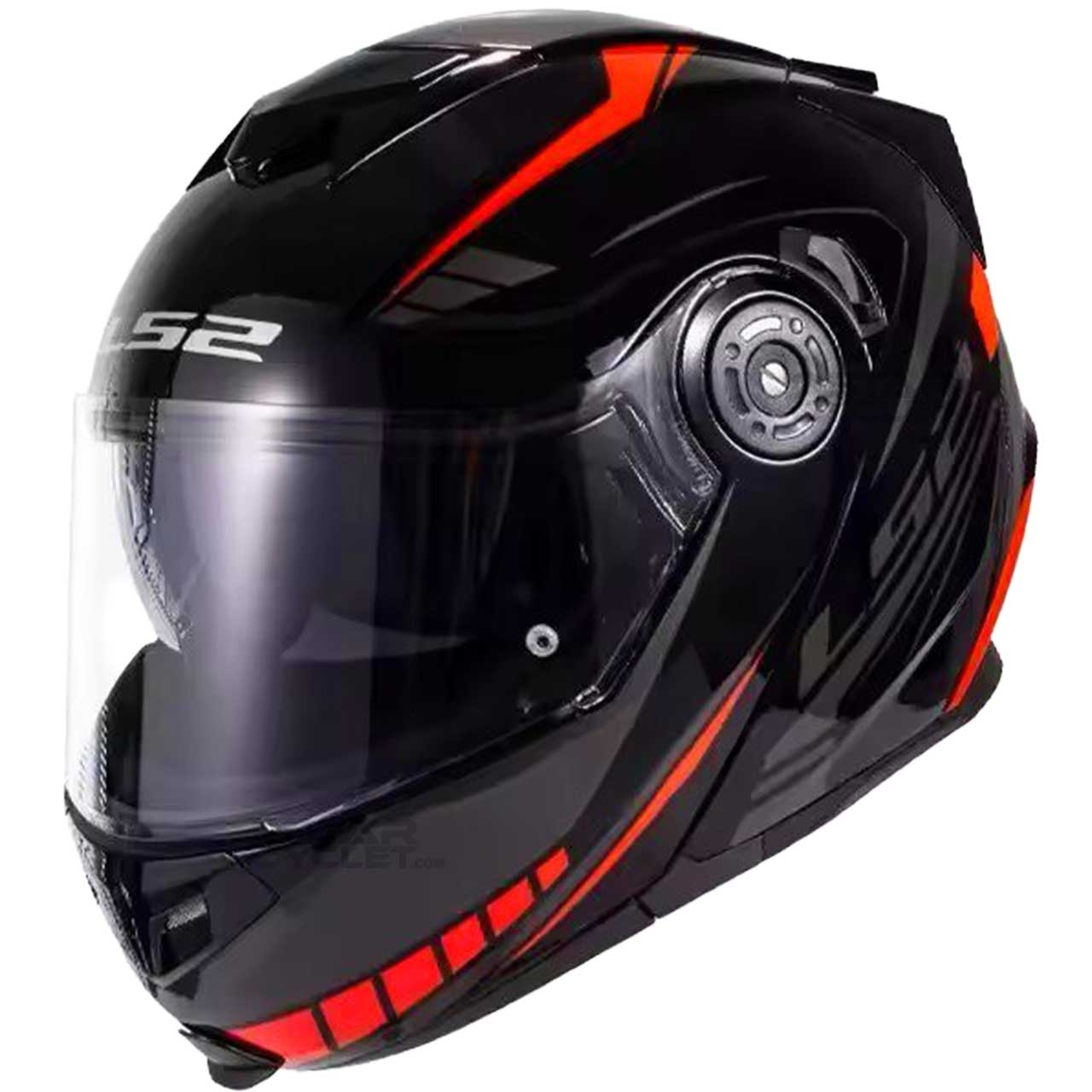 کلاه کاسکت فک متحرک LS2 مدل FF345 BLACK-RED