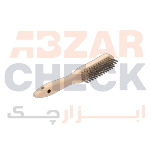 فرچه سیمی دسته چوبی 4 رج
