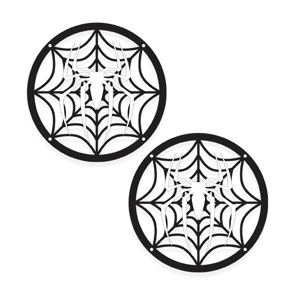 قاب میدرنج خودرو طرح SPIDER کد BW بسته 2 عددی