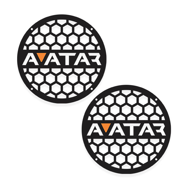 قاب میدرنج خودرو طرح AVATAR کد W بسته 2 عددی