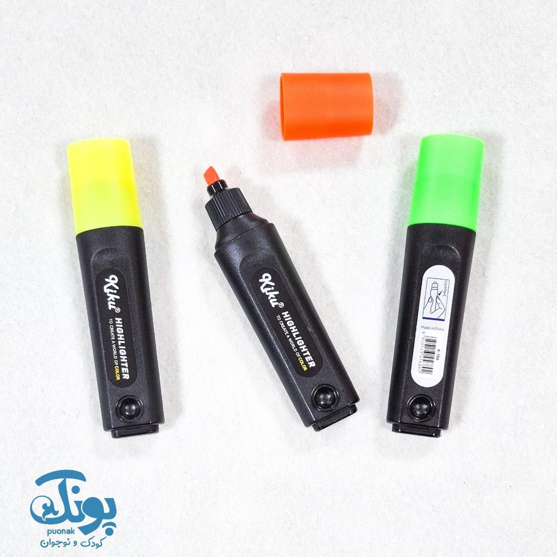 ماژیک هایلایت 3 عددی کیکو K 786 (سبز، زرد، نارنجی)