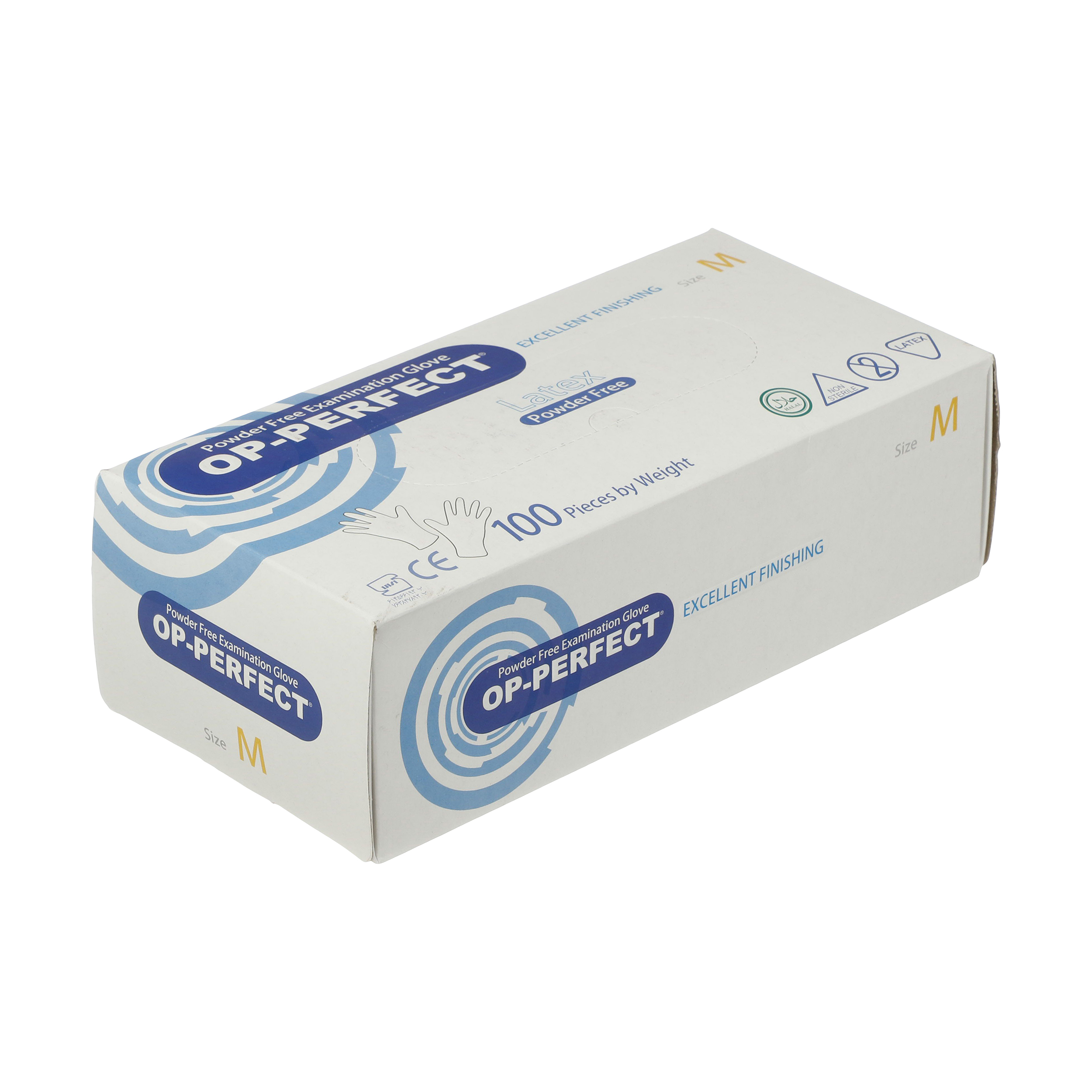 دستکش لاتکس اپیپرفکت مدل اکسلنت فینیشینگ سایز مدیوم بسته 100 عددی اصل