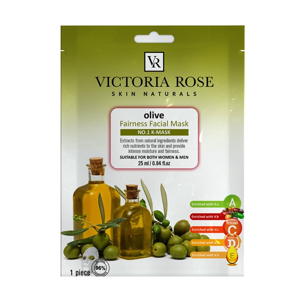 ماسک ورقه ای صورت زیتون ویکتوریا رز 25 گرم | Victoria Rose Olive Face Sheet Mask 25 g
