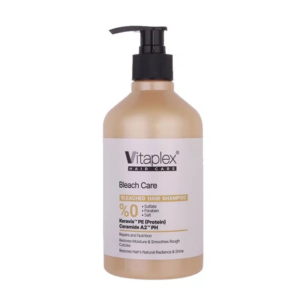 شامپو مناسب موهای دکلره شده ویتاپلکس 500 میلی لیتر | Vitaplex Bleach Care Hair Shampoo 500 ml