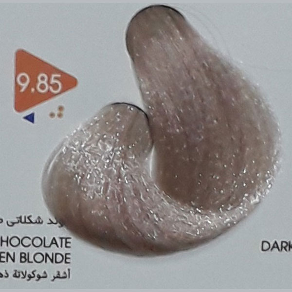 رنگ مو بلوند شکلاتی طلایی خیلی روشن ویتامول شماره 9/85 | Vitamol Hair Color No9.85