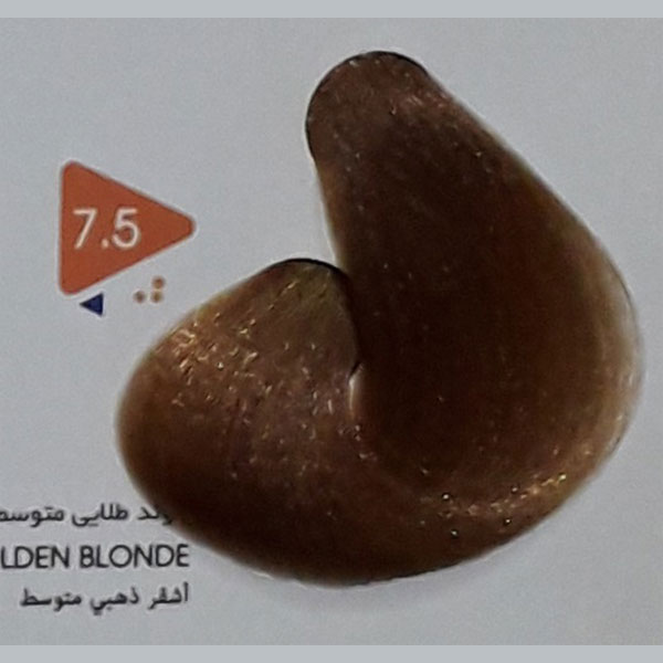 رنگ مو بلوند طلایی متوسط ویتامول شماره 7/5 | Vitamol Hair Color No7.5