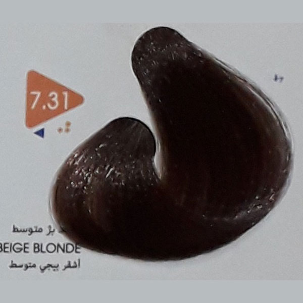 رنگ مو بلوند بژ متوسط ویتامول شماره 7/31 | Vitamol Beige Medium Blonde Herbal Hair Color No7.31