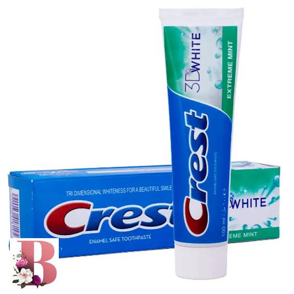 خمیر دندان کرست مدل 3D WHITE حجم 100 میلی لیتر | Crest toothpaste 3D white 100ml