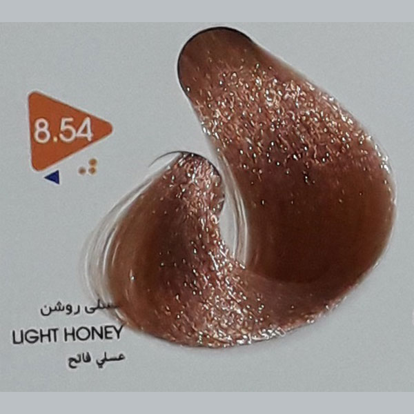 رنگ مو عسلی روشن ویتامول شماره 8/54 | Vitamol Honey Light Honey Herbal Hair Color No8.54