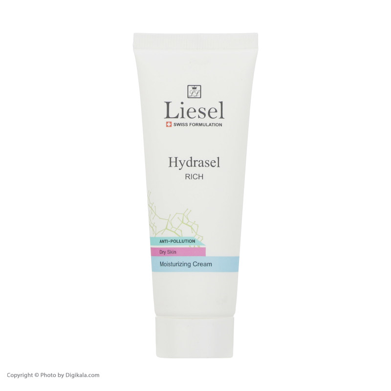 کرم مرطوب کننده و آبرسان لایسل مدل ریچ هیدراسل مناسب پوست خشک 50 میلی لیتر | Liesel Moisturizing Cream Model Hydrasel Ri