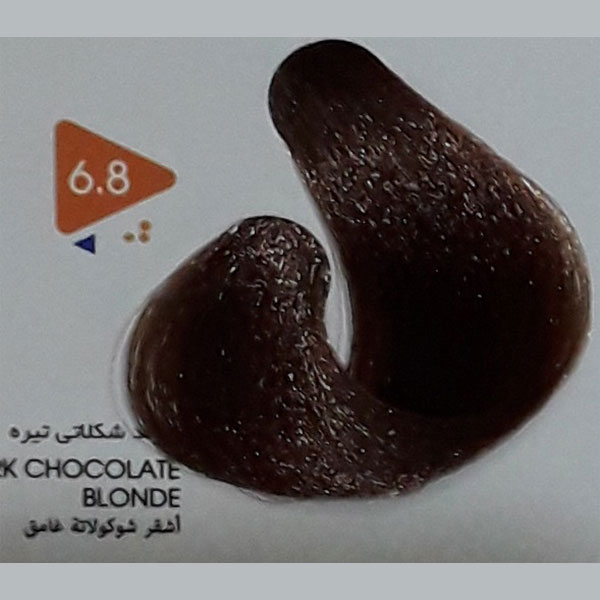 رنگ مو بلوند شکلاتی تیره ویتامول شماره 6/8 | Vitamol Hair Color No6.8