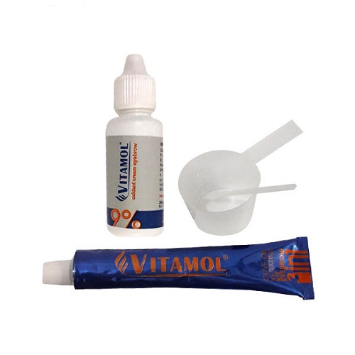 کیت رنگ ابرو شنی خیلی روشن S2 ویتامول حجم 30 میلی لیتر | Vitamol Eyebrow Color 30 ml No.S2