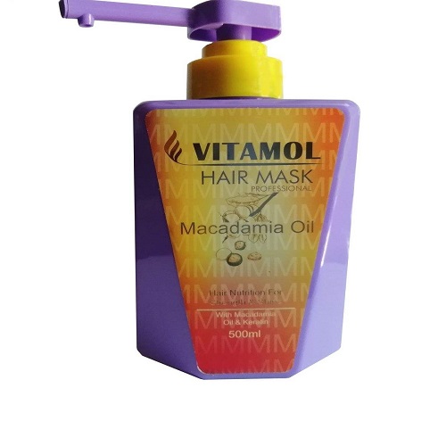 ماسک مو ویتامول داخل حمام مدل Macadamia Oil حجم 500 میلی لیتر | Vitamol Macadamia Oil Hair Mask 500 ml