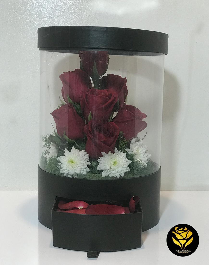 باکس گل مناسبتی گرد کد 208
