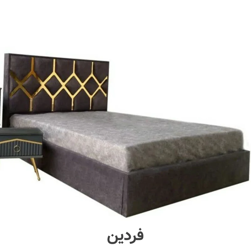 تخت خواب یک نفره کینگ (عرض 120) مدل کیا - رنگبندی 25 عددی