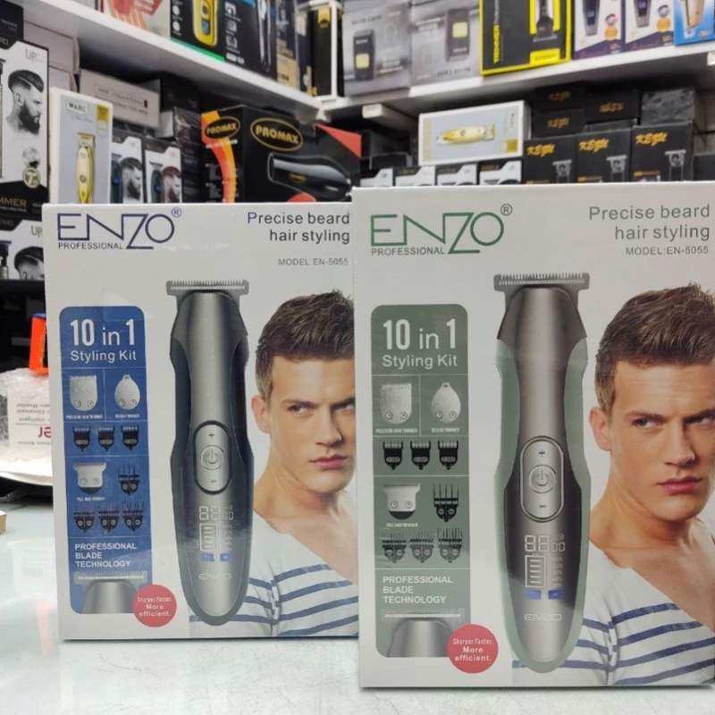 ماشین اصلاح حرفه ای سه کاره انزو مدل EN-5055 ا (درجه 1)Enzo