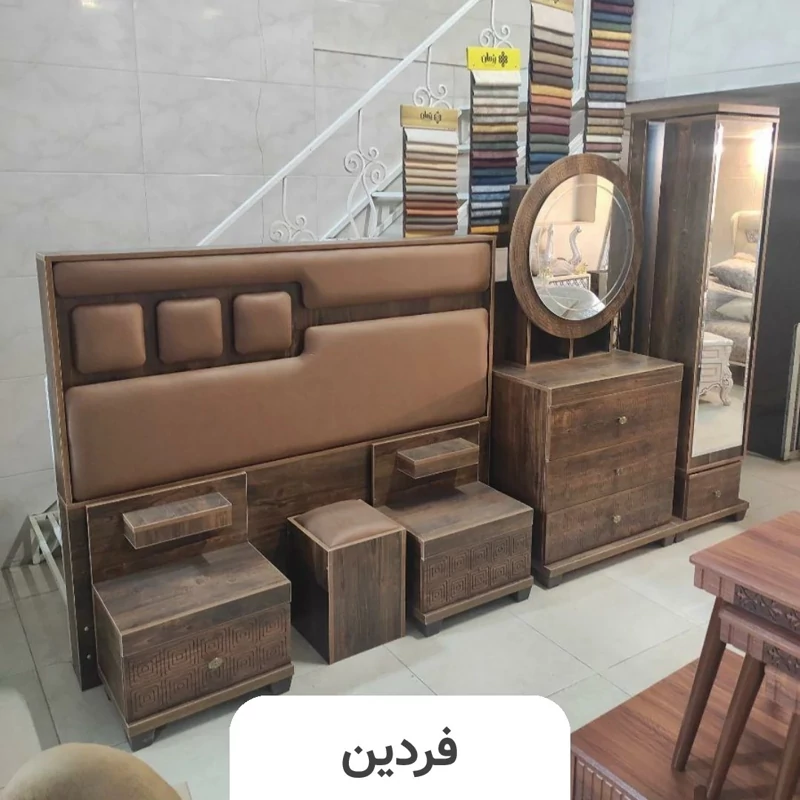 تخت خواب دو نفره (عرض 160) مدل رویال - رنگبندی 25 عددی