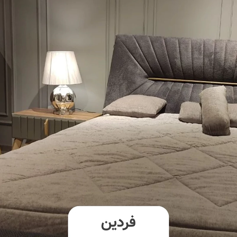 تخت خواب دو نفره (عرض 160) مدل تیتان - رنگبندی 25 عددی