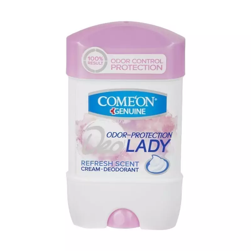 ژل شفاف ضد تعریق دئودورانت صورتی زنانه کامان ComeOn - حجم 100 میل - Cream Deodorant - Deo LADY