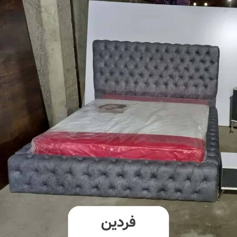 تخت خواب دو نفره (عرض 160) مدل چستر - رنگبندی 25 عددی