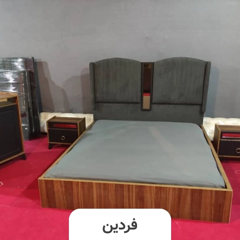 تخت خواب یک نفره (عرض 120) مدل لیان - رنگبندی 25 عددی