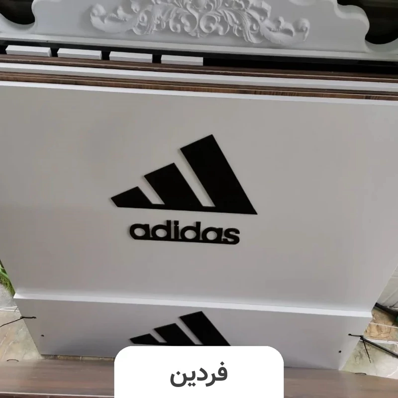 تخت خواب دو نفره (عرض 160) مدل آدیداس - رنگبندی 25 عددی