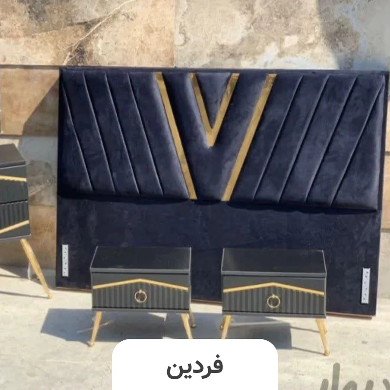 تخت خواب دو نفره (عرض 160) مدل ویکتور - رنگبندی 25 عددی
