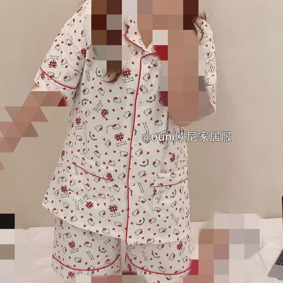 ست راحتی زنانه تایلندی خنک بلوز و شلوار یا بلوز و شورتک