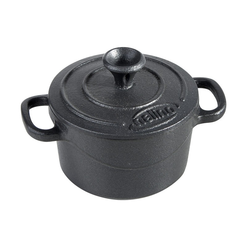 قابلمه چدن نالینو مدل Feleti سایز 10 به همراه استند چوبی(پس کرایه)