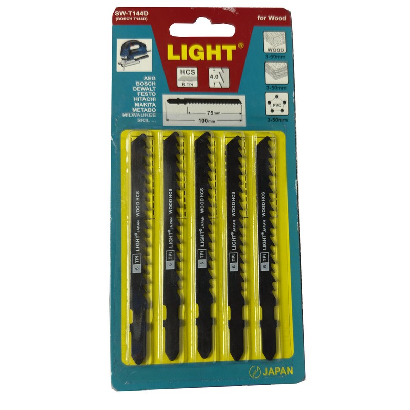 تیغ اره عمودبر چوب لایت مدل SMT-LIGHT -JAPAN-SW-T144D-WOODL5 مجموعه 5 عددی