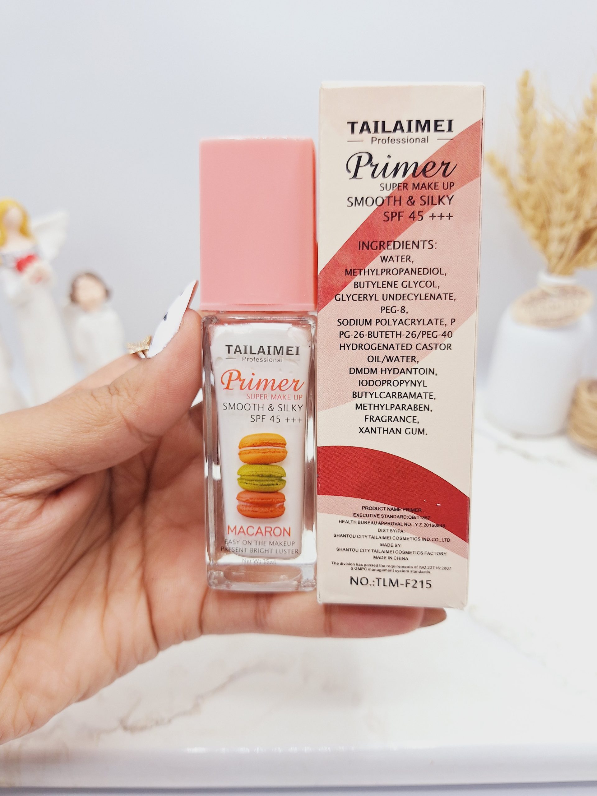پرایمر و ضد آفتاب ماکارون تایلامی spf45 اورجینال