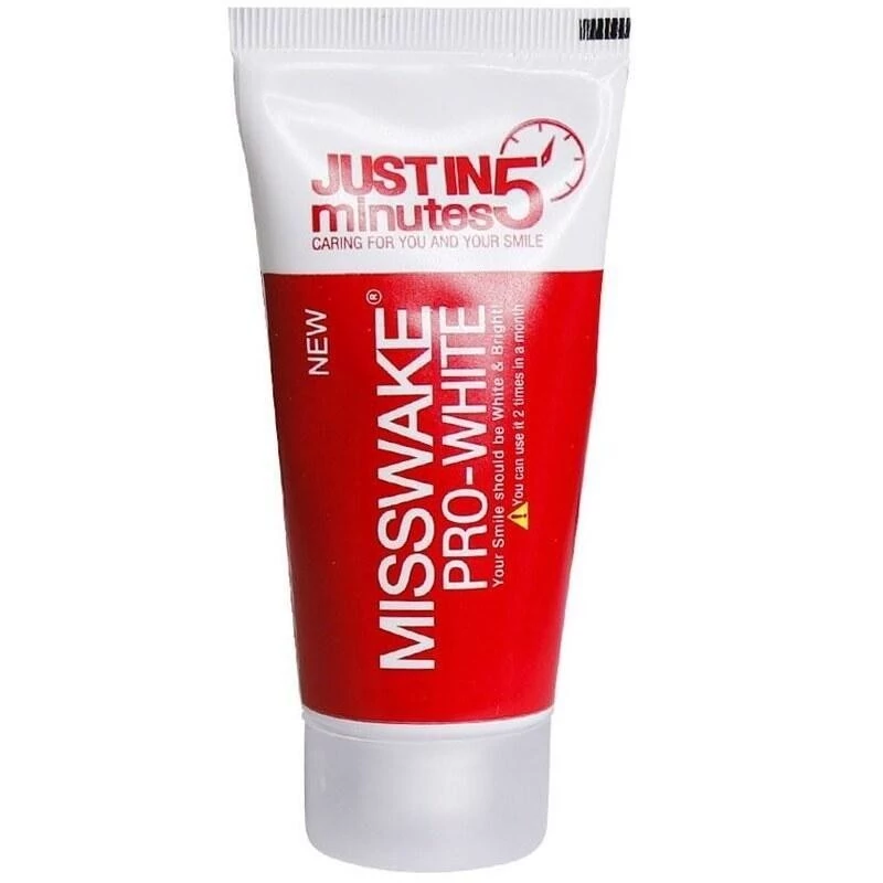 خمیر دندان سفید کننده Misswake میسویک مدل Just In 5 Minutes حجم 50 میل ضد پوسیدگی