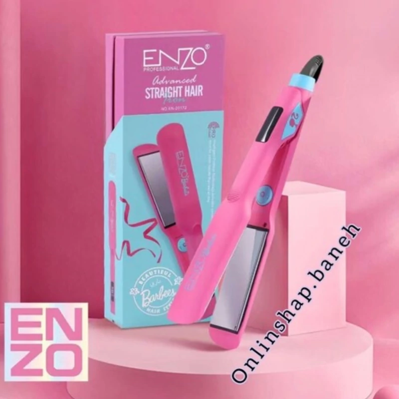 اتو مو دیجیتالی اصلی مخصوص موی  معمولی وکراتینه صفحه پهن انزو بسیار با کیفیت مارک اصلی ایتالیا