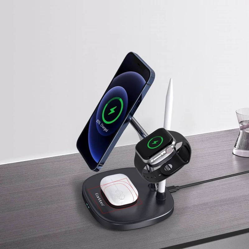 شارژر وایرلس 4کاره  ارلدام مدل WC18