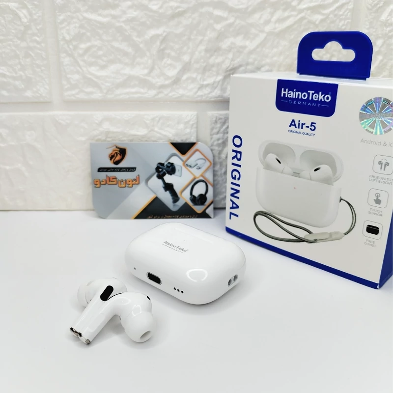ایرپاد بلوتوثی اورجینال HainoTeko آلمانی اصل کیفیت عالی بیس صدا فوق العاده بالا هندزفری بلوتوثی اورجینال