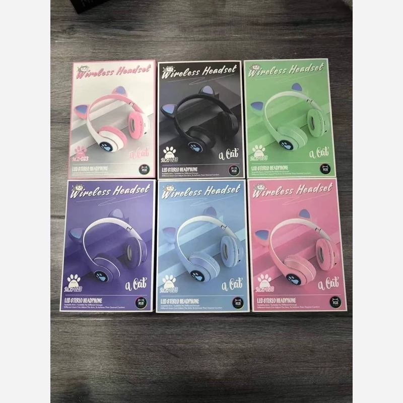 هدفون عروسکی مدل MZ023-اورجینال و اصلی-دارای رقص نور و بیس و صدای فوق العاده -هندزفری هدفون بلوتوث