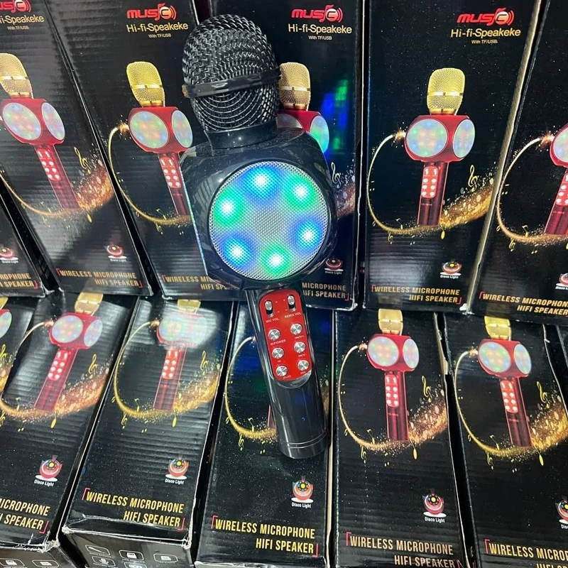 میکروفون اسپیکر بلوتوثی مدل  handheld speaker ktv  