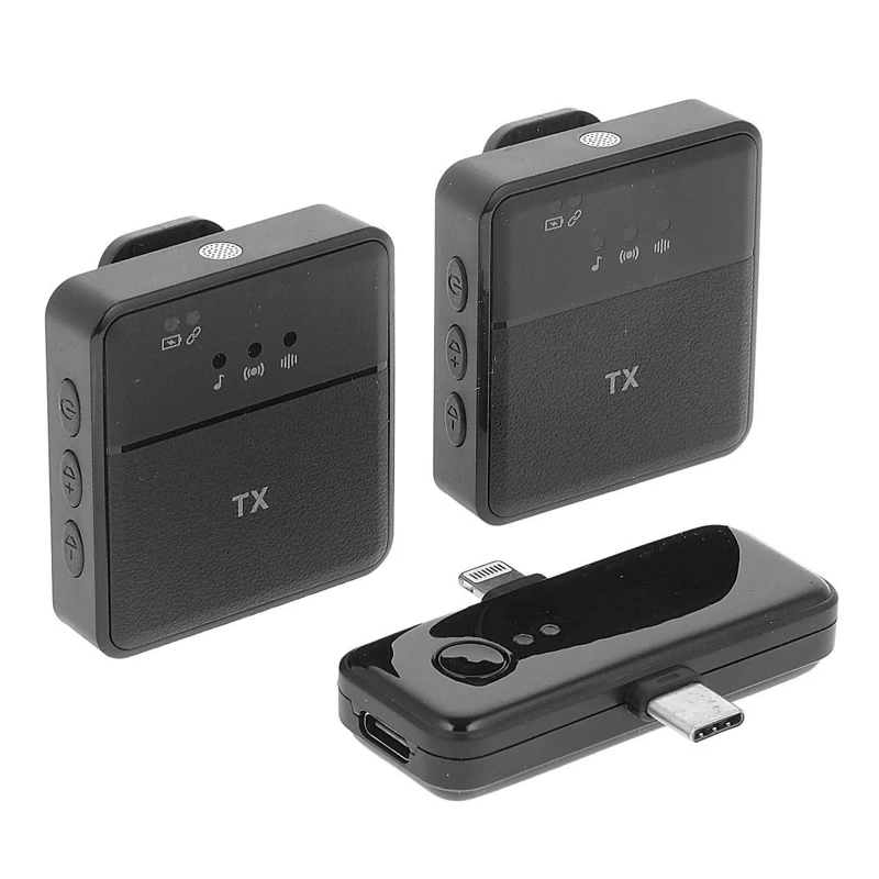  میکروفون یقه ای وایرلس طرح RODESX31  دارای دو عدد میکروفون ضبط ص
 کیفیت عالی نویز کنسلینگ دار