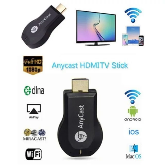 دانگل HDMI تصویری پروژکتور و تلویزیون Anycast M9 Plus