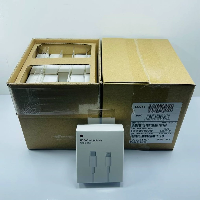 کابل شارژ آیفون 12 و 13 و 14 تایپ C به لایتنینگ تمام مسی توان 20 وات واقعی