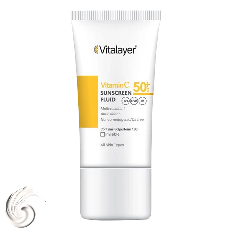 فلوئید ضد آفتاب ویتامین سی SPF50 ویتالیر