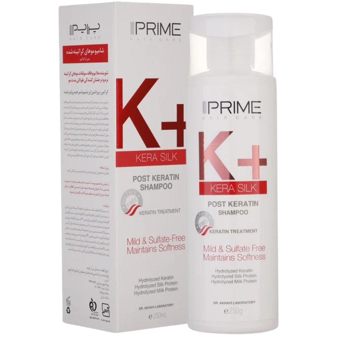 شامپو موهای کراتینه شده K+ پرایم