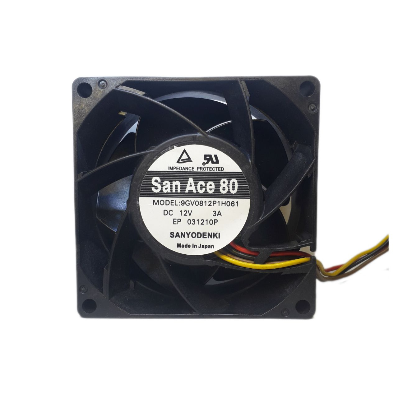 جت فن 8 در 8 ژاپنی 12 ولت 3 آمپر San Ace 80