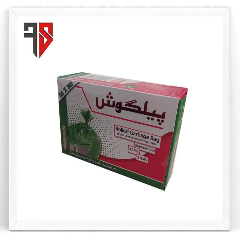کیسه زباله رولی سایز 80×55 42 عددی