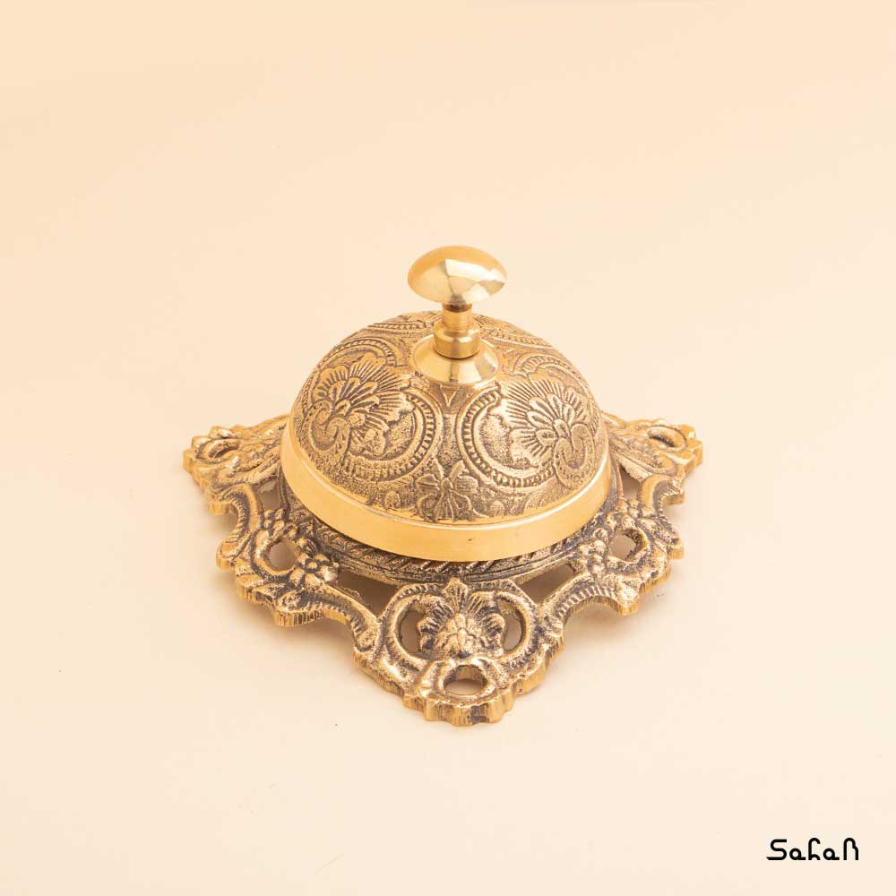 زنگ رومیزی هتلی هندی برنجی